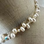 Freshwater Pearl & Crystal Choker with Sterling Silver Clasp Photo 3