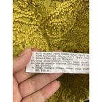 ZARA  Women Mustard Yellow Green Rope Floral Lace Short Sleeve Shift Dress Size S Photo 5