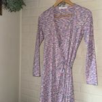 Lisa Says Gah  dress Lucille Long Sleeve Wrap style Berry Size Small Photo 1