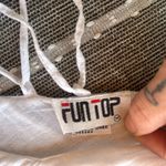 Vintage 90s White Boho Embroidered Dress Hippie Mini Lace Full Aline Drop Waist Photo 4