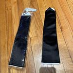 NWOT Satin Fingerless Elbow Length Arm sleeves Gloves Black Photo 3