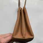 Gucci Vintage Authentic 90’s Leather Bamboo Canvas Shoulder Tan Preppy Classic Photo 5