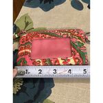 Vera Bradley Zip ID Case Capri Pink Quilted Cotton Key Ring Wallet Photo 5