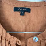 Quince 100% European Linen Sleeveless Swing Dress in Terracotta Size Small Photo 3