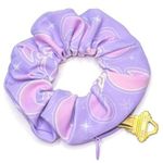 NWT Crowned Athletics Star Lake Queen Galactic Gals Zipper Scrunchie Pink Photo 0