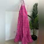 RHODE Salena Maxi Dress in Marigold Flower Hot Pink Large‎ Photo 5