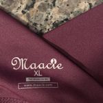 Maternity Maacie Maroon Full Panel Activewear Leggings Pockets Size XL EUC #7589 Photo 6