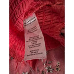 Lost + Wander  Tie Strap Tank Floral Cropped Tank Top Salmon Size Small Photo 3