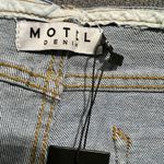 Motel Rocks Motel Denim Flare‎ Leg Jeans Exposed Button Fly Light Wash Women's Size 33 Long Photo 3