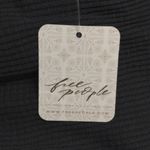 Free People Santa Clara Thermal Top Shirt Black Slouchy V-Neck M New Photo 9