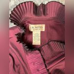 Vintage J.R. Nites Wide Collar Wrap Around Purple Top W/ Black Sash Large Photo 9