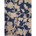 Rena Rowan  for Saville womens unstructured 4 button blazer top floral blue tan Photo 7