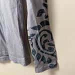 Roper Shirt Womens M Blue Floral Southwestern Studded V Photo 5