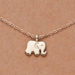 Good Luck Elephant Indie Boho Gold Charm Necklace Photo 2