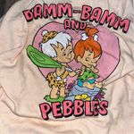 The Flintstones Graphic Cinched One Shoulder Tank Top Women’s XXL Pink Photo 2