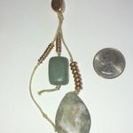 Universal Threads Universal Thread Boho Y Drop Semi Precious Green Stones Necklace Photo 2