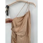 Significant Other Gracie Beige One Shoulder Cocktail Formal Dress Size 10 Tan Photo 3