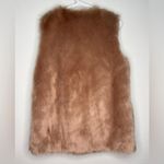 Neiman Marcus ⨠CUSP by Faux Fur Vest S ā Blush Tan Plush Gilet š¤(C10) Photo 2