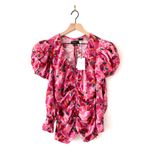 Isabel Marant Mirnao Floral Top Pink Size 8 NWT Photo 11