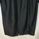 ZANG TOI‎ Couture Black Dress Silk Designer Floral Lace Sheer Sleeves Handmade Size M Photo 7