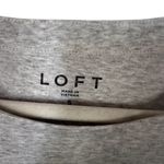 LOFT Womens Sz S Gray Top Long Sleeve Cotton Blend Knit Pullover Shirt Marled Photo 4