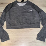 Adidas  Women's Gray grey Cropped Crewneck sweatshirt Photo 0