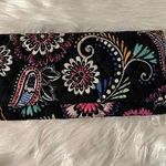 Vera Bradley Black Floral Quilt Wallet Photo 0