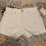 Free People SOFIA WHITE DISTRESSED DENIM SHORTS 24 Photo 2