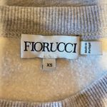 Fiorucci  Gray Long Sleeve Cropped Angel Cherub Faces Portugal Made Sweatshirt XS Photo 5