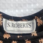 Doll Style Vintage S. Roberts Rayon Dress Black Brown Fall Fashion L/XL Size L Photo 9