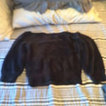 Free People  Black Fuzzy Moonbeam women’s Medium Photo 8