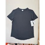 Zella Womens T-Shirt Size S Black Raglan Sleeve Rounded Hem Activewear Photo 1