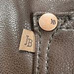 Judy Blue  Vegan Faux Leather Tummy Control Top Straight Leg Brown Pants Size 18W Photo 12