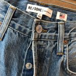 RE/DONE 90s Relaxed Long Rigid Jeans Denim Button Fly High Waist Blue 27 NWT Photo 3