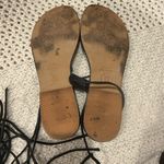 Johnny Was  Womens size 7 Black Lace-Up Sandals Photo 4