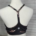 Sommer Ray  Activewear Set Bike Shorts/Sports Bra Black/Rose Gold Floral-Med & Lg Photo 2