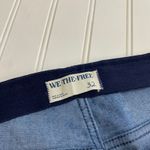 We The Free Free People Floral Jacquard Flare Jeans Blue Boho Size 31 Photo 2