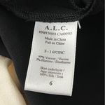 ALC Frank A.L.C. Mer Two Toned High Slit Layered Look Dress | Black/Cream | 6 Photo 8