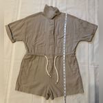 Mango  Beige Short-Sleeve Romper Photo 9