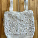 ZARA  Knit Sweater Tank Top Cream White Size Small Photo 0