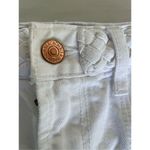 Abercrombie & Fitch High Rise Braided Waist Fringe Hem Festival Shorts White Sz4 Photo 4