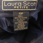 Laura Scott  Blue Lined Skirt w/white pin stripes Size 10 Petite Photo 9