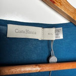 Costa Blanca New! Blue Cross Drape Front Top Size M/L Photo 6