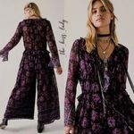 Free People  floral jumpsuit XS ruffled one-piece wide-leg romper boho onesie Photo 1
