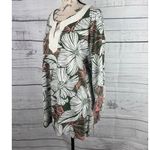 Talbots Tunic Top Womens 3XP Floral Embroidered Neckline Pima Cotton 3/4 Sleeves Photo 4