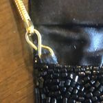 Valerie Stevens  Black & Gold Tone Vintage Seed Bead Beaded Evening Bag Clutch Photo 11