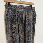 Wilfred Free - Snakeskin Pull On Silk Pants Elastic Waist Photo 1