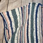 Umgee Boho Open Front Knit Crochet Poncho Sweater Cardigan Womens Size M/L Pink Size L Photo 2