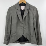 Rebecca Taylor  Blazer Womens 6 Gray Bow Pocket Lined Tailored‎ Office Jacket Photo 0