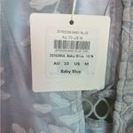 Selfie Leslie NWT  Caspar Leafy Baby Blue Eyelet Embroidered Chiffon Dress M
. Photo 10